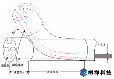 内窥镜管端部结构示意图