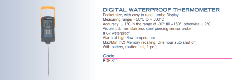 数字防水温度计BOE311