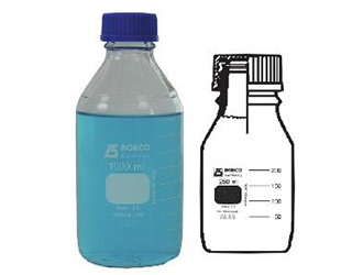 德国必高BOECO 带有蓝色螺帽的实验室瓶